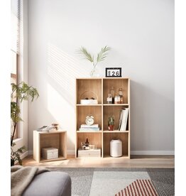 Mini bibliothèque x6 Bois