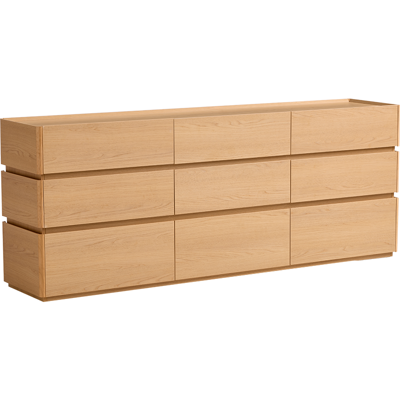 Buffet 9 tiroirs 180 cm - Bois