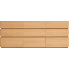 Buffet 9 tiroirs 180 cm - Bois
