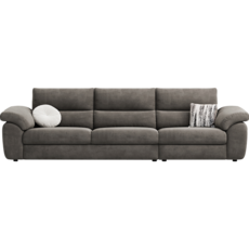 Canapé 100% Déhoussable 3 places 280 cm - Gris