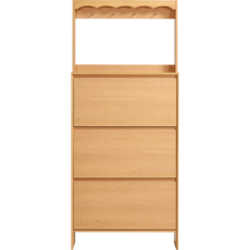 Meuble à chaussures 3 tiroirs H 180 cm - Bois