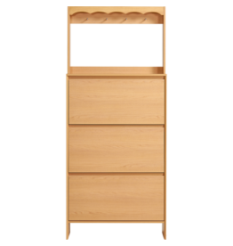 Meuble à chaussures 3 tiroirs H 180 cm - Bois