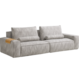 Canapé droit 280 cm 4 places en 2 parties (G) - Gris