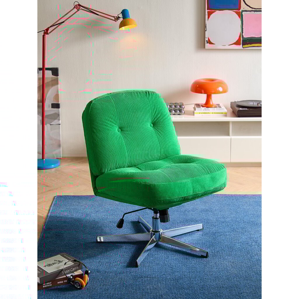 Chaise de bureau réglable à pieds - Vert