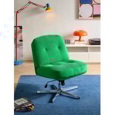Chaise de bureau réglable à pieds - Vert