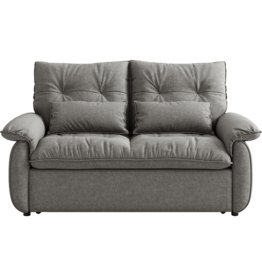 Canapé droit convertible 185 cm - Gris