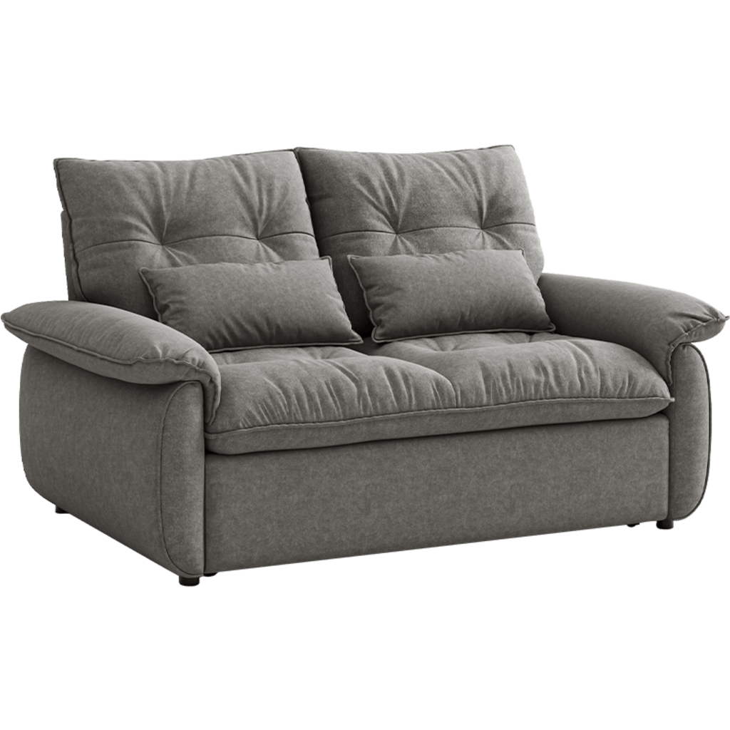 Canapé droit convertible 185 cm - Gris