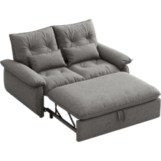 Canapé droit convertible 185 cm - Gris