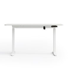 Bureau assis-debout électrique Blanc 140 cm