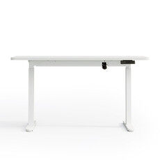 Bureau assis-debout électrique Blanc 160 cm