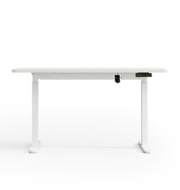 Bureau assis-debout électrique Blanc 160 cm