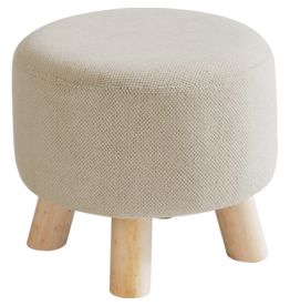 Tabouret Rond - Gris clair