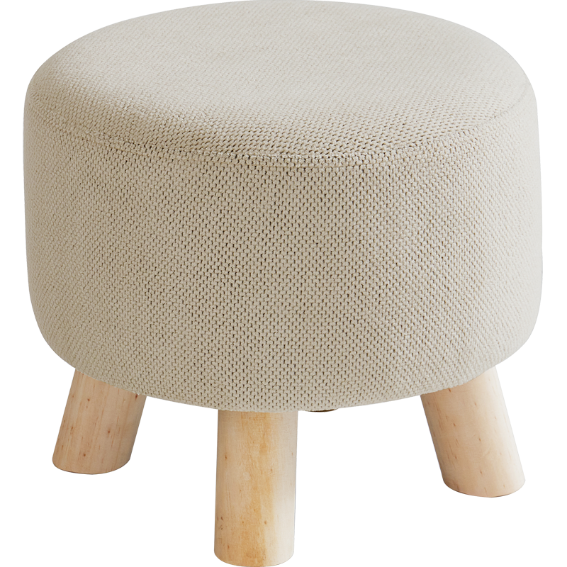 Tabouret Rond - Gris clair