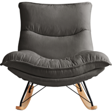 Rocking chair en tissu - Gris