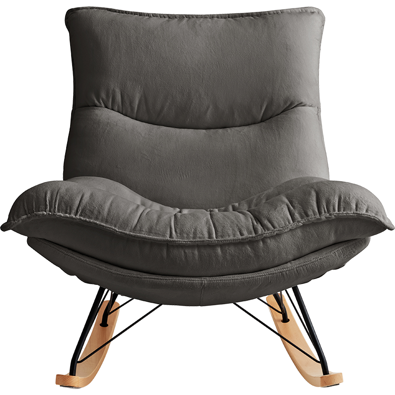 Rocking chair en tissu - Gris