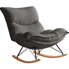 Rocking chair en tissu - Gris