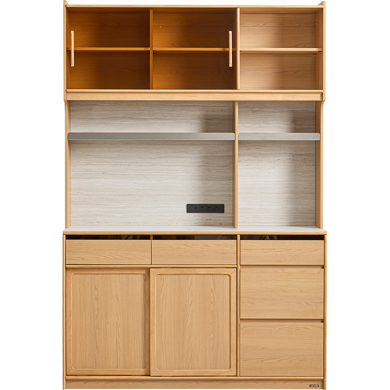 Vaisselier 4 portes 5 tiroirs - Bois