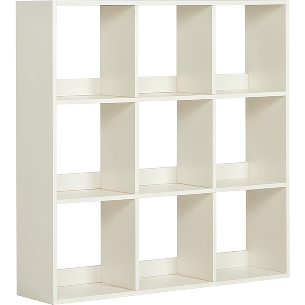 Bibliothèque 9 étagères 100 cm - Blanc