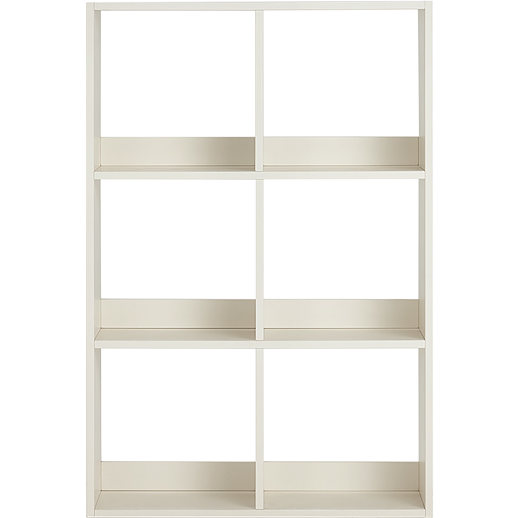Bibliothèque 6 cases 70 cm - Blanc