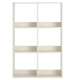 Bibliothèque 6 cases 70 cm - Blanc