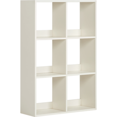 Bibliothèque 6 cases 70 cm - Blanc