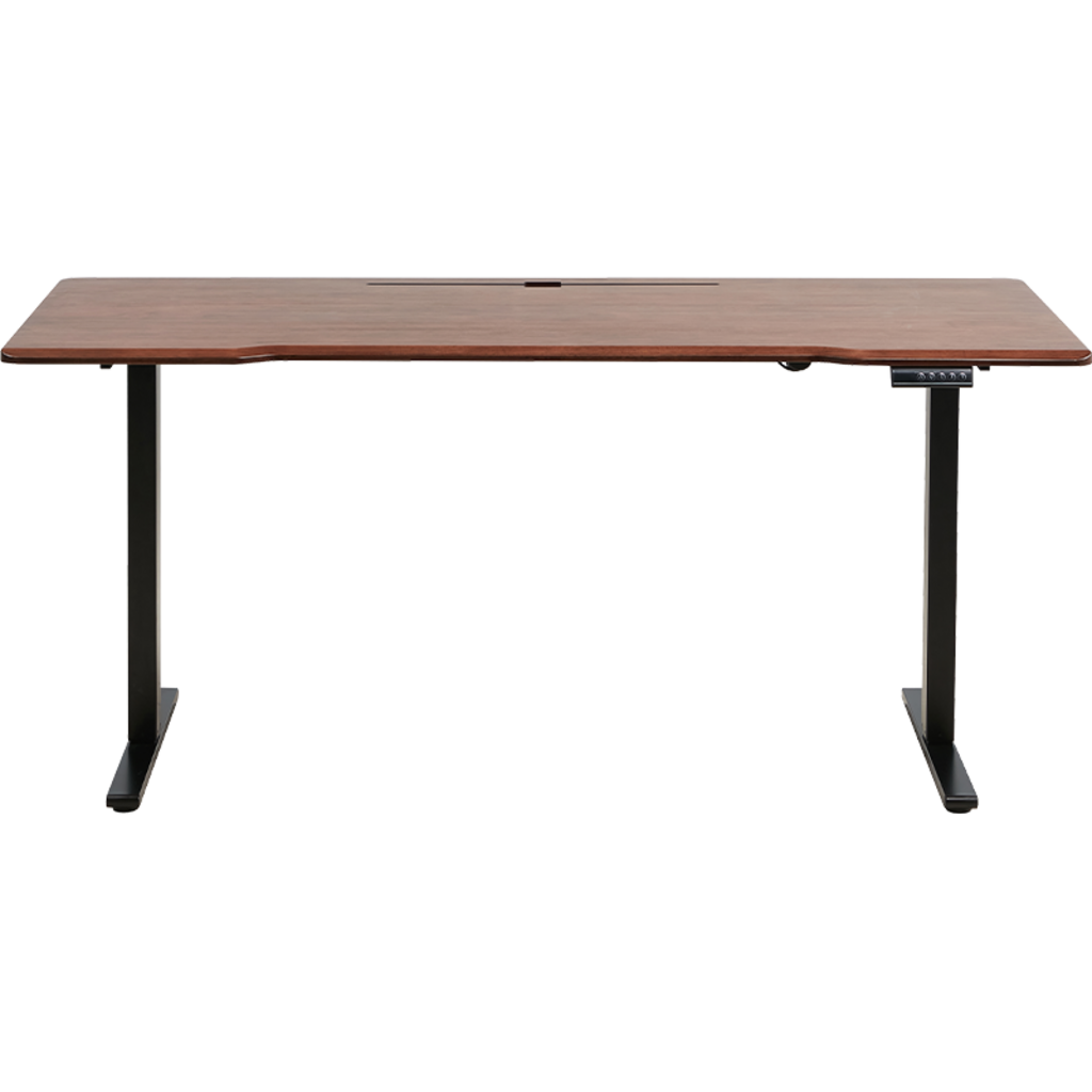 Bureau assis-debout électrique 180x80x71 cm Noir Bois