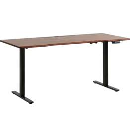 Bureau assis-debout électrique 180x80x71 cm Noir Bois