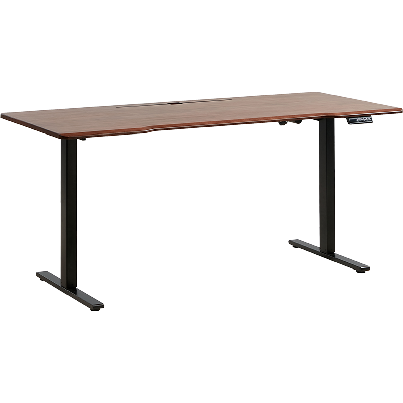Bureau assis-debout électrique 180x80x71 cm Noir Bois