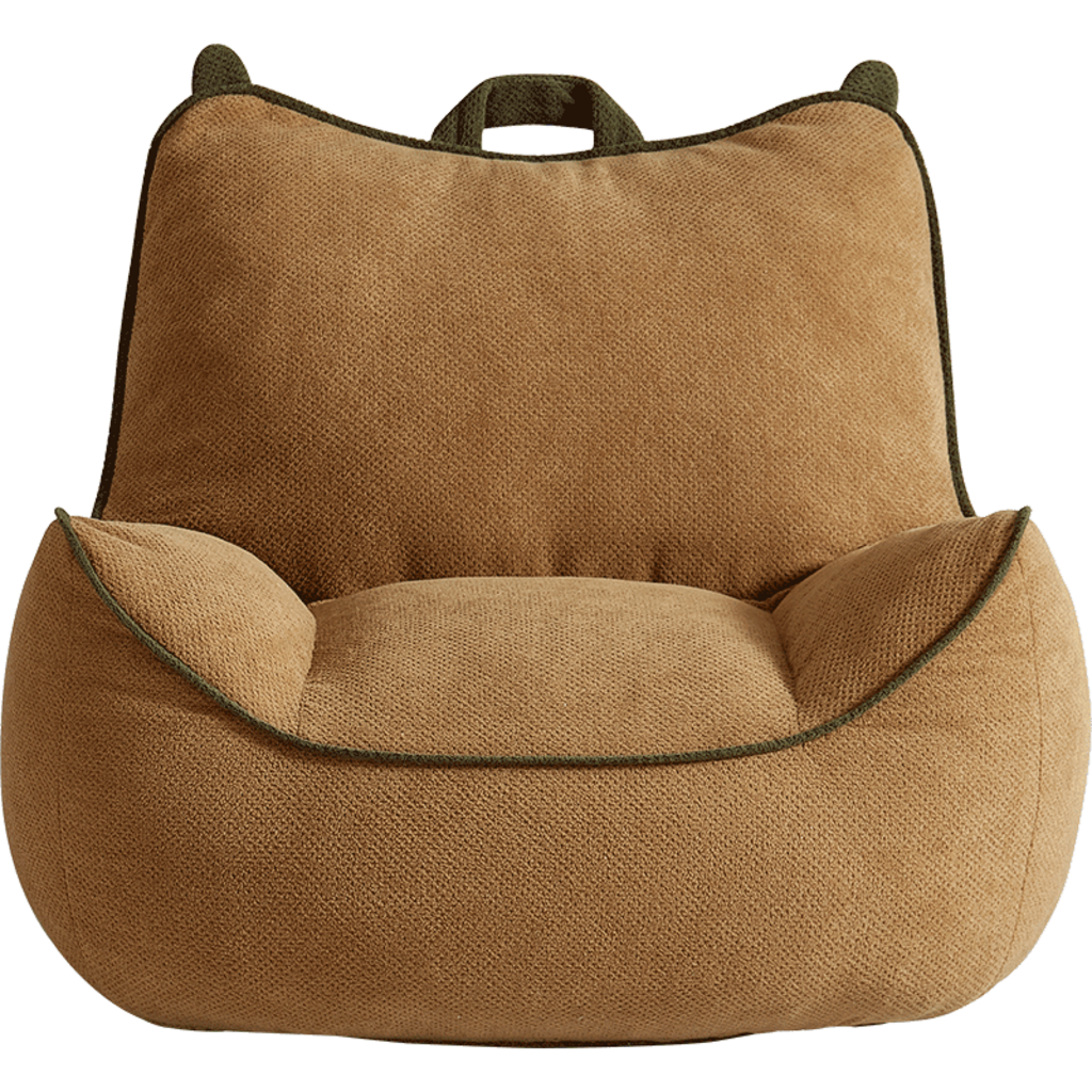 Pouf siège 72x70x53 cm Marron clair