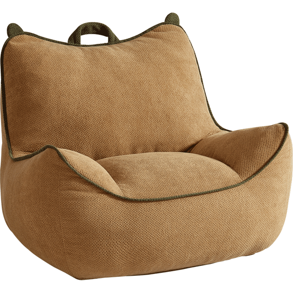 Pouf siège 72x70x53 cm Marron clair