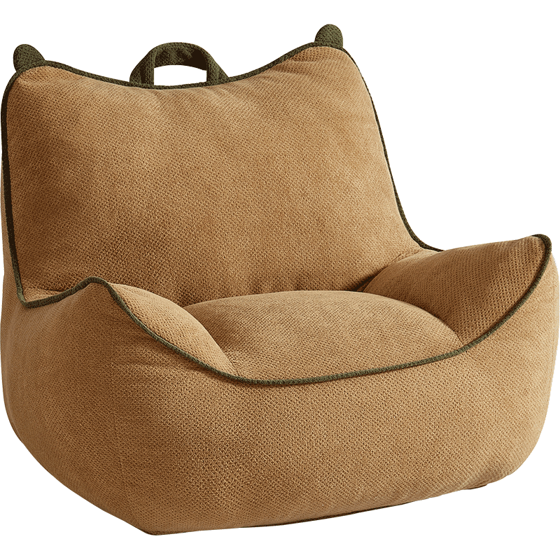 Pouf siège 72x70x53 cm Marron clair