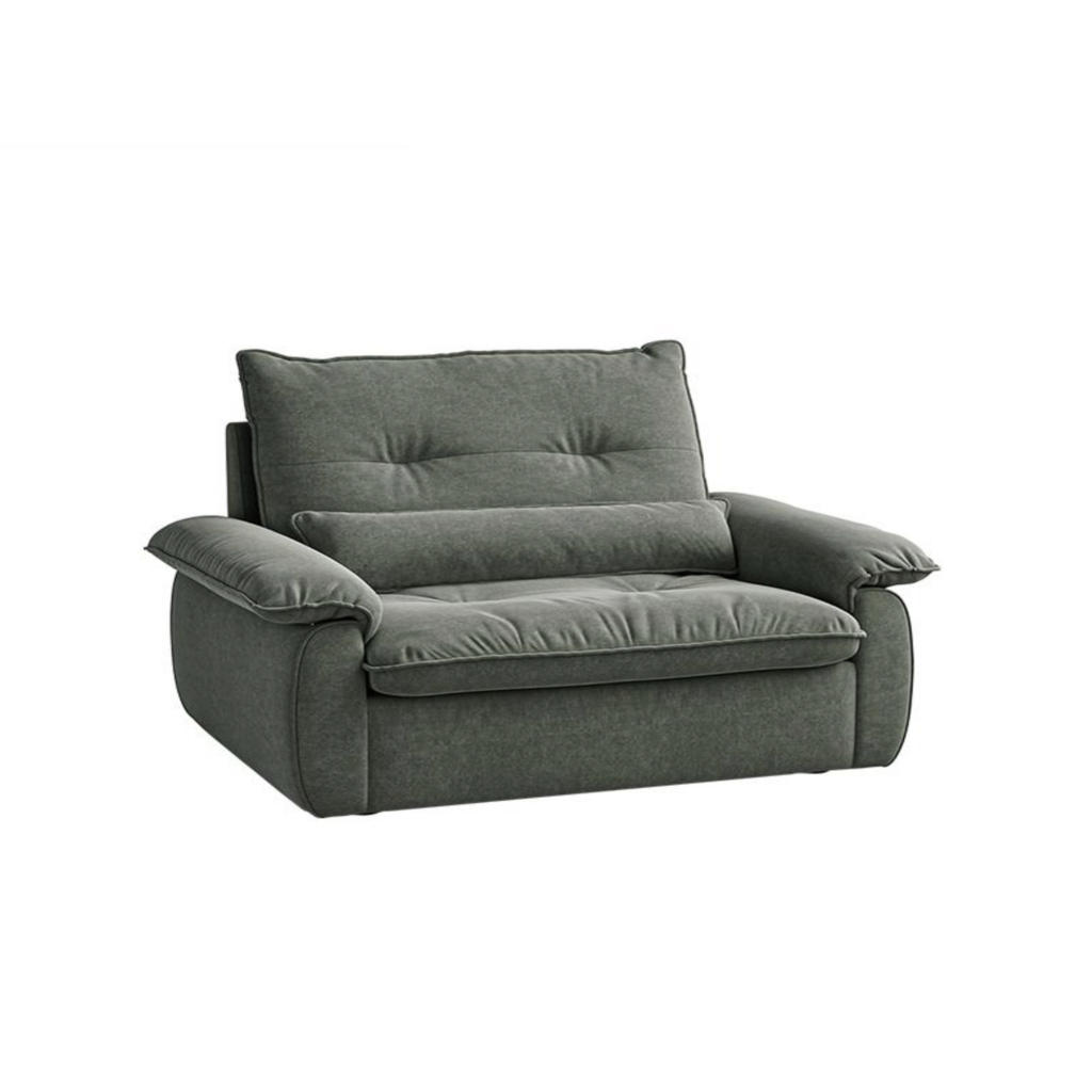 Fauteuil en tissu 131x100x80 cm Vert