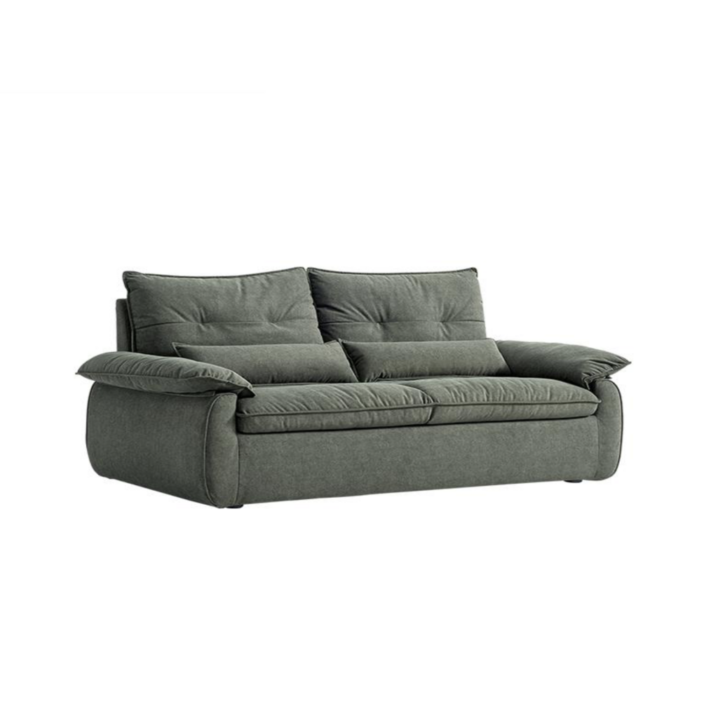 Canapé 2 places en tissu 186x100x80 cm Vert
