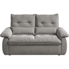 Canapé 2 places en tissu 186x100x80 cm Gris
