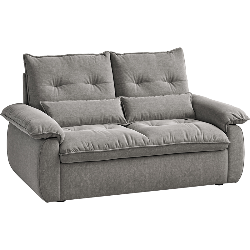 Canapé 2 places en tissu 186x100x80 cm Gris