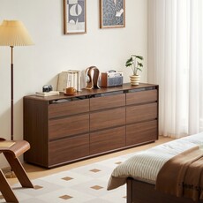 Commode 9 tiroirs 178x39x71 cm Bois