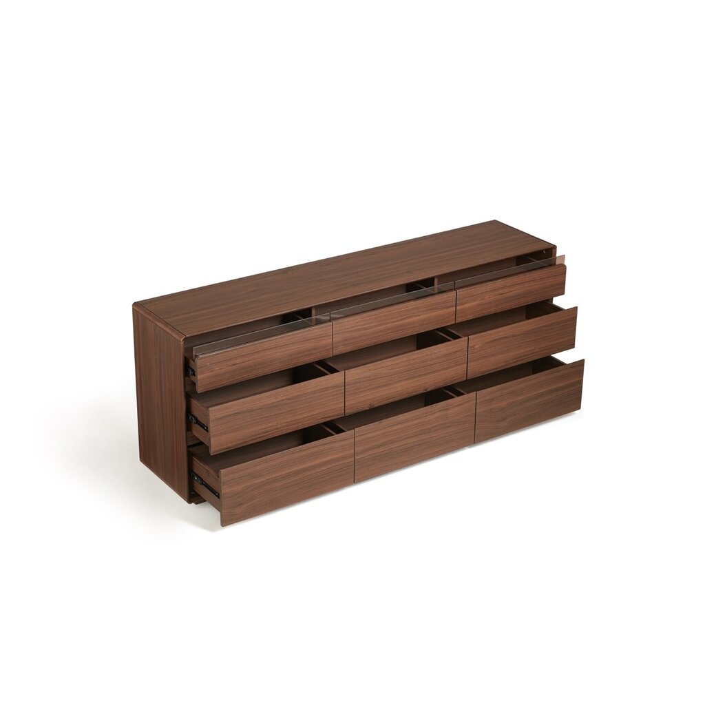 Commode 9 tiroirs 178x39x71 cm Bois