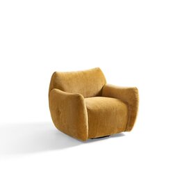 Fauteuil pivotant 102x94x76 cm - Jaune