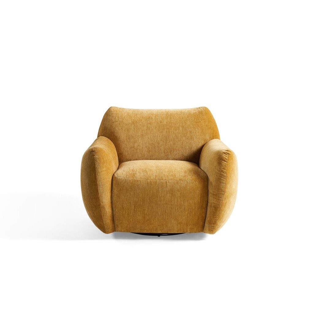 Fauteuil pivotant 102x94x76 cm - Jaune