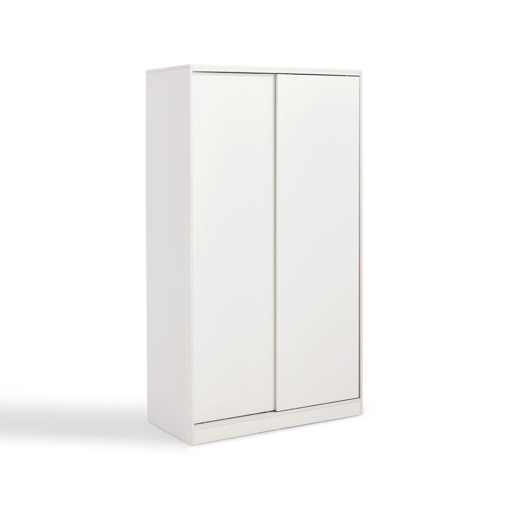 Armoire 2 portes coulissantes 100 cm - blanc