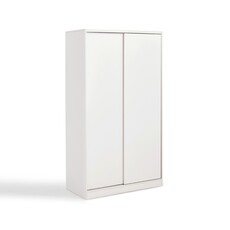 Armoire 2 portes coulissantes 100 cm - blanc