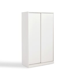 Armoire 2 portes coulissantes 100 cm - blanc