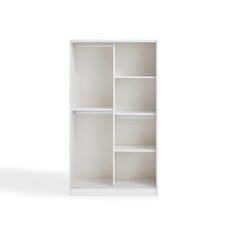 Armoire 2 portes coulissantes 100 cm - blanc