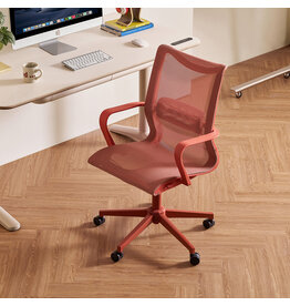 Chaise de bureau à roulettes -Rouge