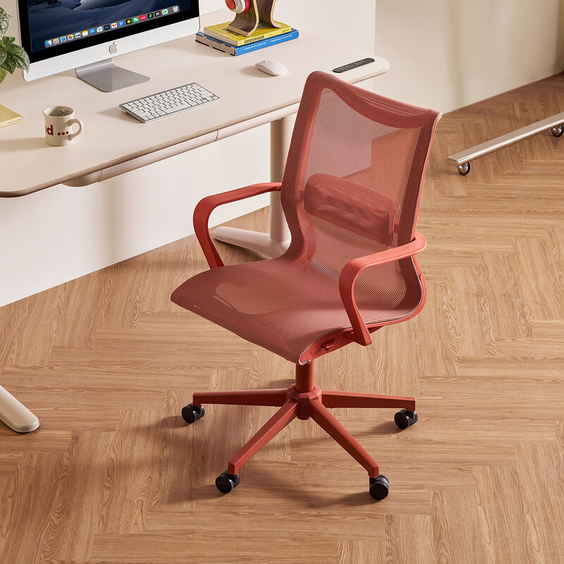 Chaise de bureau à roulettes -Rouge