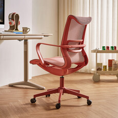 Chaise de bureau à roulettes -Rouge