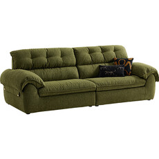 Canapé droit 2 places 250x106x92 cm - Vert