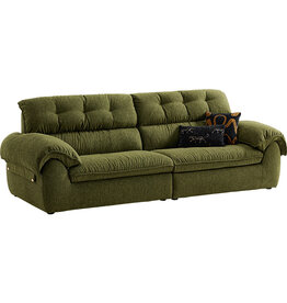 Canapé droit 2 places 250x106x92 cm - Vert