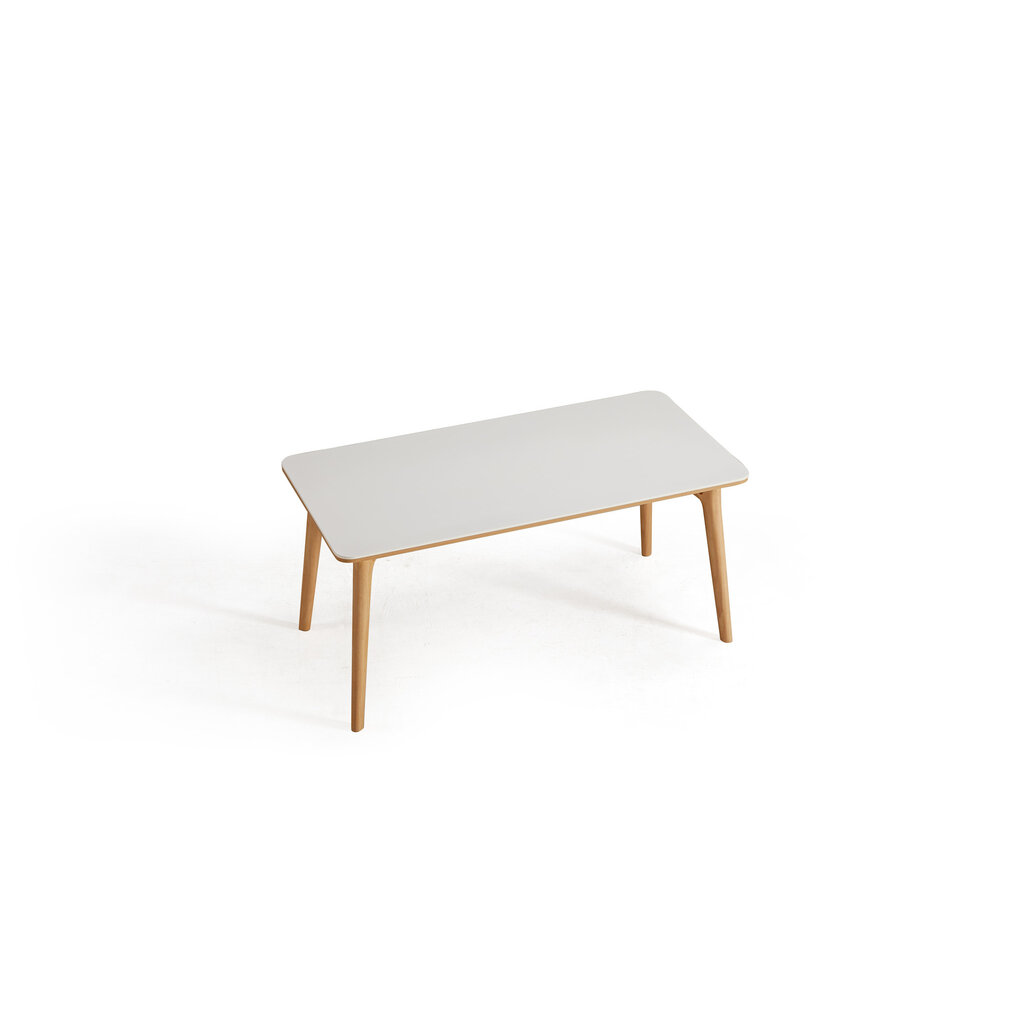 Table à manger 160 cm - Blanc et bois