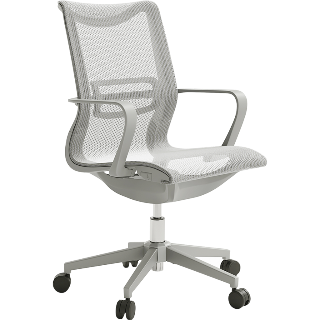 Chaise de bureau à roulettes - Gris